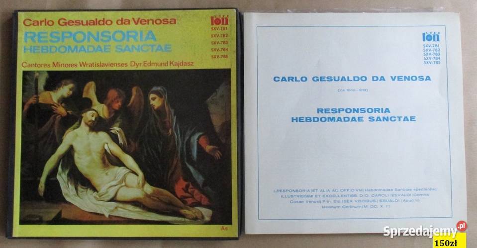 Carlo Gesualdo da VenosaResponsoria Kajdasz 5LP Łódź
