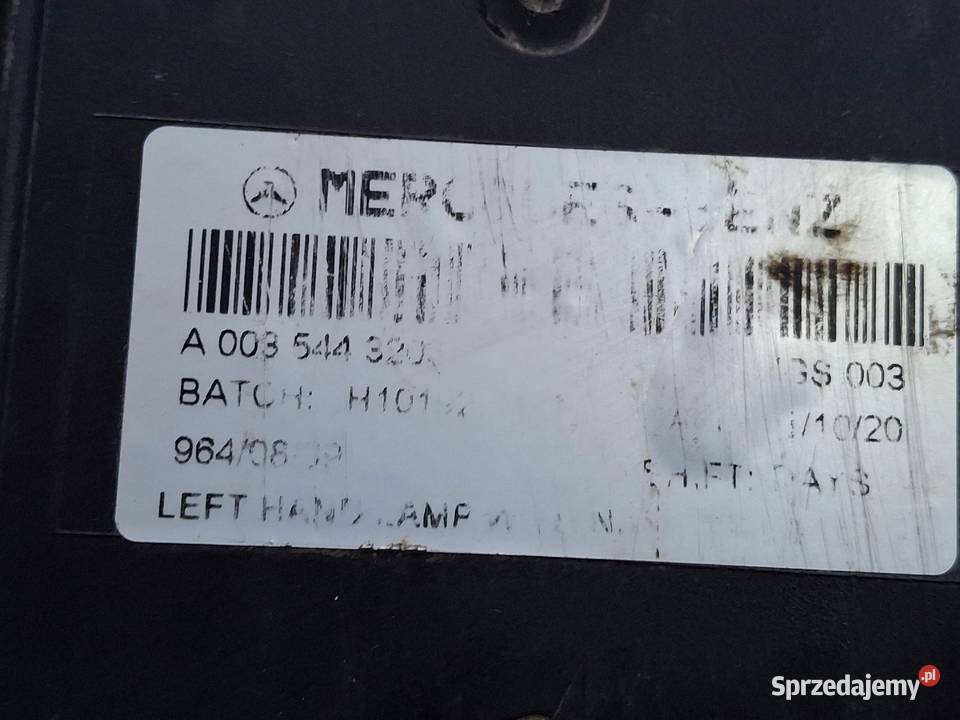 MERCEDES ACTROS MP4 MP5 LAMPA LEWY TYŁ LEWA ciężarowe Bieleń