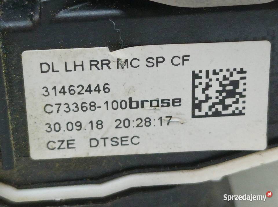 ZAMEK DRZWI TYŁ LEWY SEDAN 31462446 Volvo S60