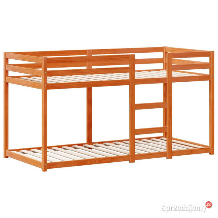 Łóżko z piętrem i daszkiem woskowy brąz 80x200 205cm Warszawa