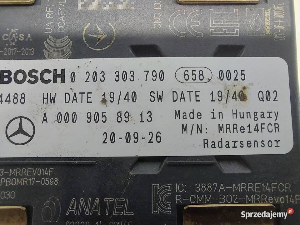 Mercedes EQC 400 W293 RADAR CZUJNIK SENSOR dolnośląskie