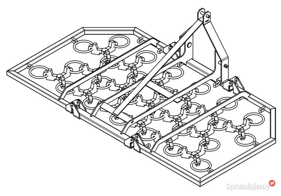5 brona łańcuchowa włoka rozkładana 2m dostawa Nowa Sól sprzedam