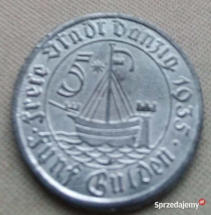 WOLNE MIASTO GDAŃSK5 GULDENÓW1935 rKOGAKOPIA Legionowo