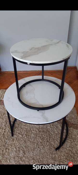 Stoliki KAWOWE 6040 okrągłe ZESTAW 2w1 nowe mazowieckie