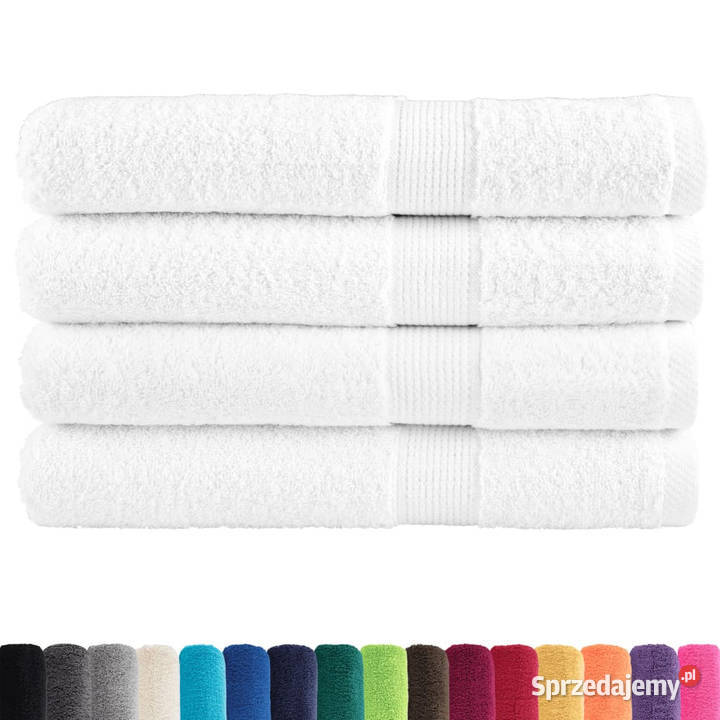 Ręczniki premium SOLUND 4 białe 80x200 600 g mazowieckie