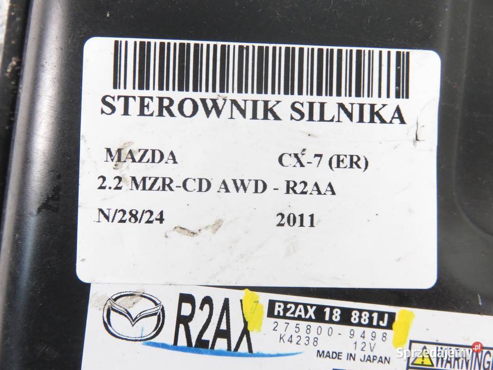 STEROWNIK MAZDA CX7 22 MZRCD R2AX18881J