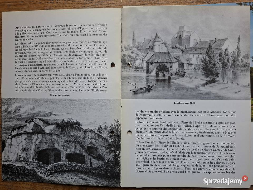 Francja LAbbaye de FontGombault j francuski Kraków