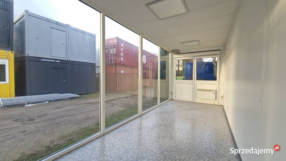 Kontener usługowy ekspozycyjny biuro sprzedaży Somianka-Parcele