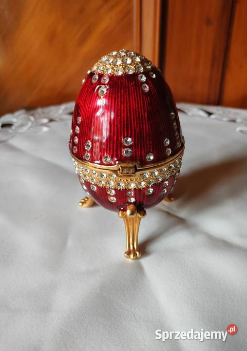 Jajo Faberge szkatułka z pozytywką Podczas Prusim