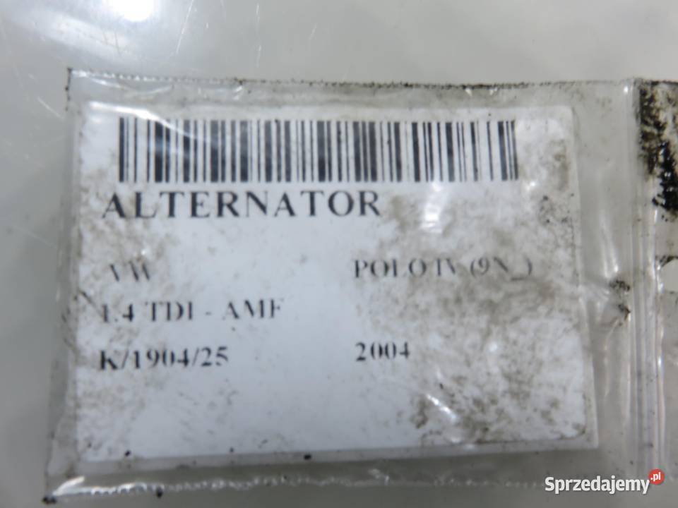 ALTERNATOR VW POLO IV 9N 14 TDI PD 75 AMF