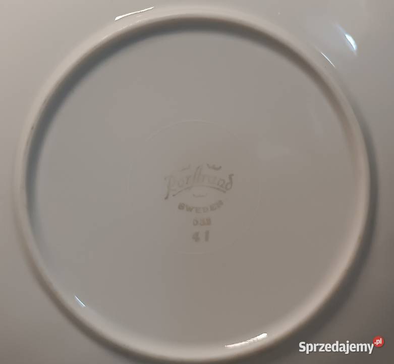 RRSTRAND Talerz Talerze Kwiaty Złocenia Reliefy zachodniopomorskie Dobrzany