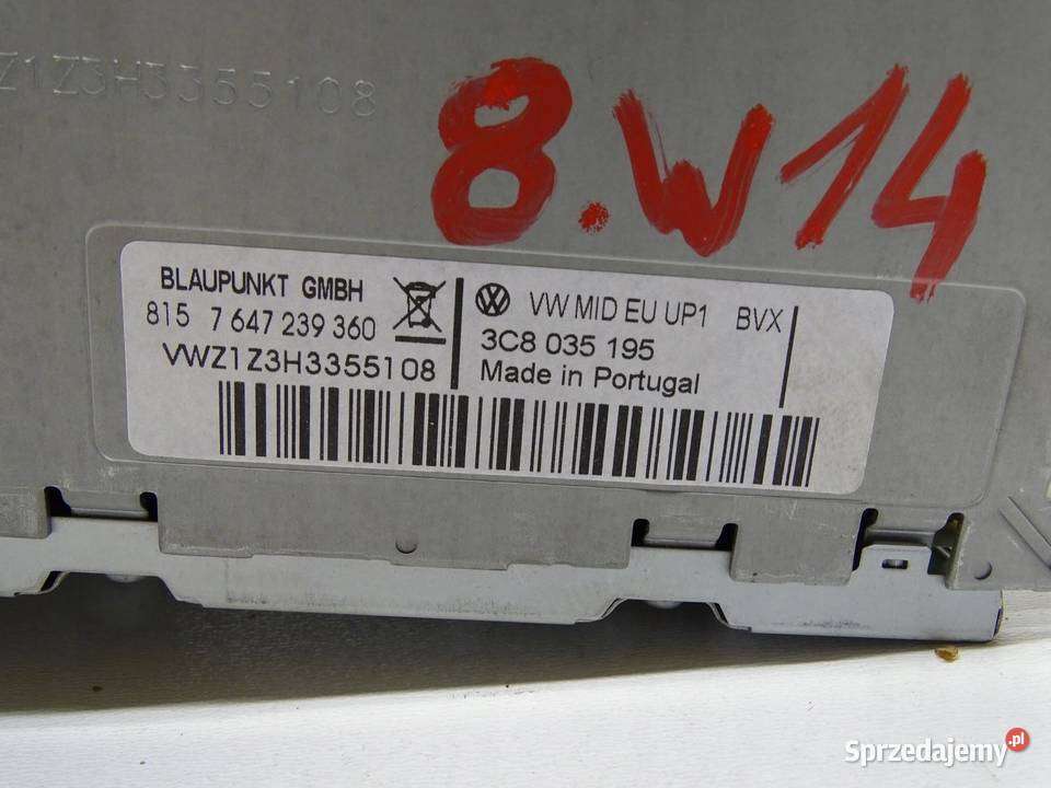 RADIO CD NAVI NAVIGACJA 3C8035195 VW SCIROCCO