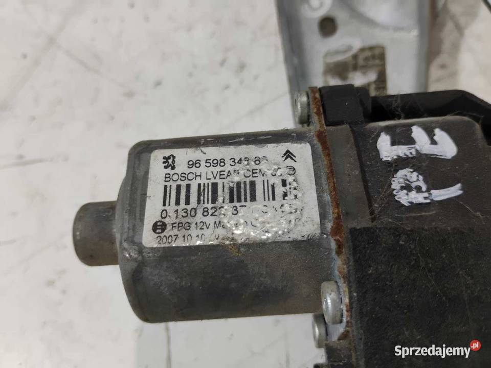 MECHANIZM PODNOŚNIK SZYBY LEWY TYŁ PEUGEOT 308