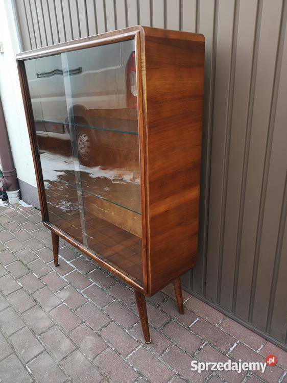 Witryna Biblioteka ARTDECO Orzech Stara Antyk sprzedam