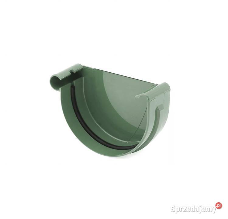 Bryza PVC Denko lewe 75 mm zielone Rynny i spusty Białystok