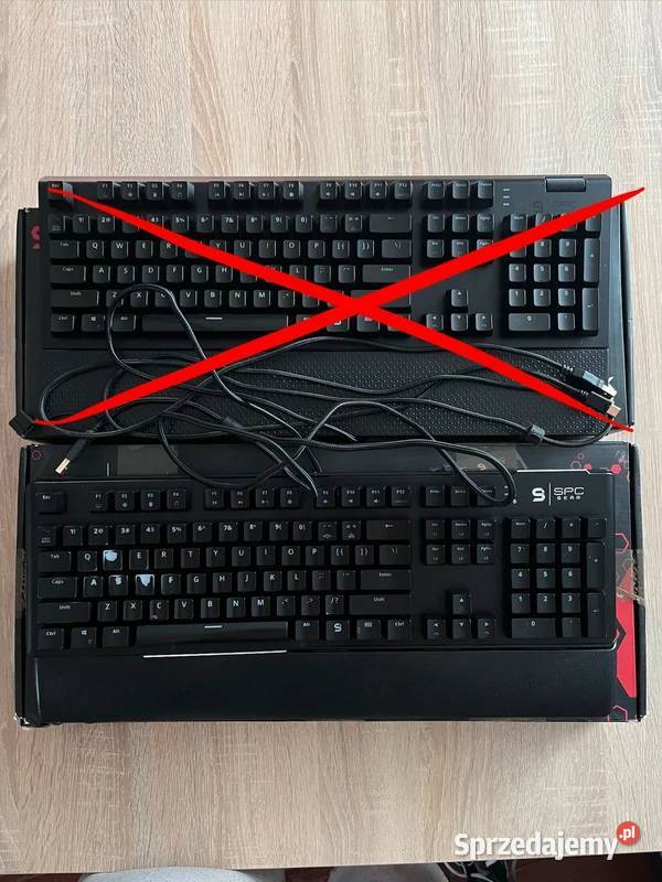 2x SPC Gear GK650K GK550 RED do naprawy na Kłodawa sprzedam