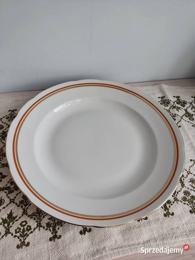 Talerz półmisek porcelanowy Ćmielów fi 33 opolskie Głuchołazy sprzedam
