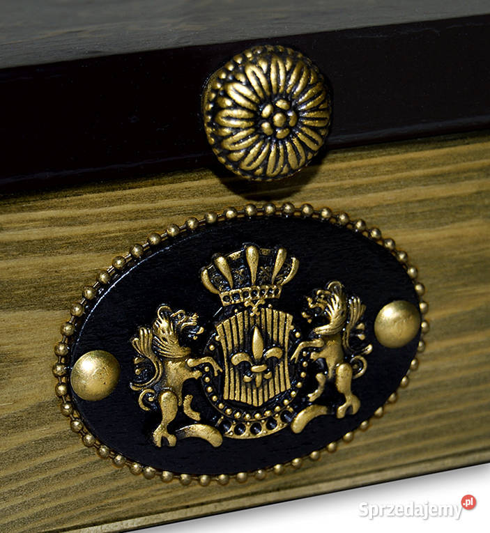 duża HERBACIARKA drewniana CHATEAU Ville de Pozostałe kujawsko-pomorskie