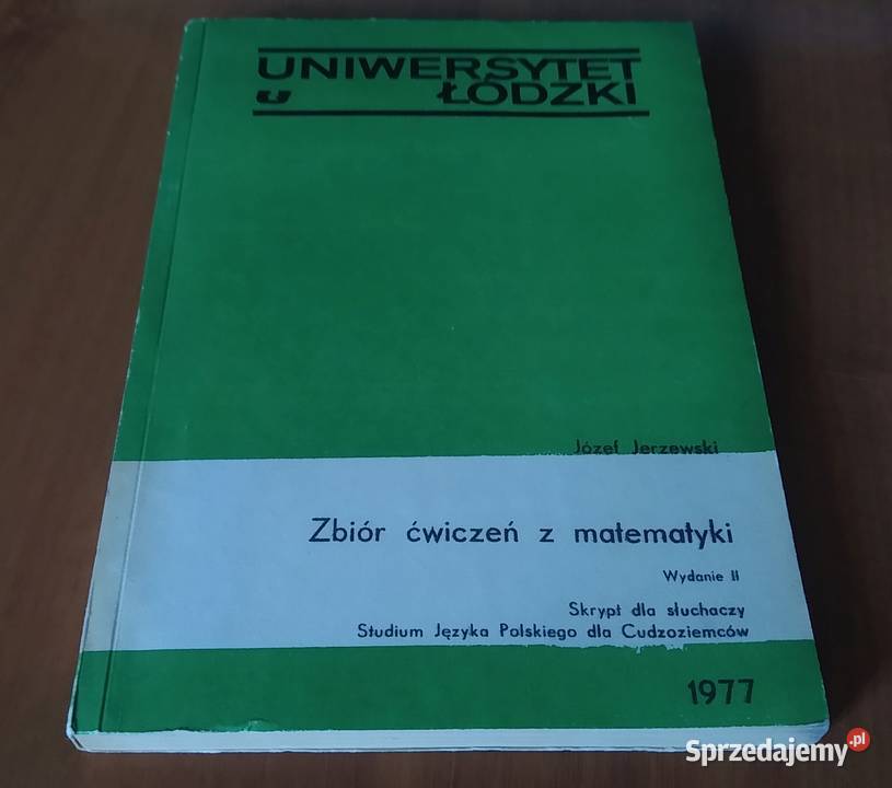 Zbiór ćwiczeń z matematyki skrypt Józef pomorskie Gdańsk sprzedam
