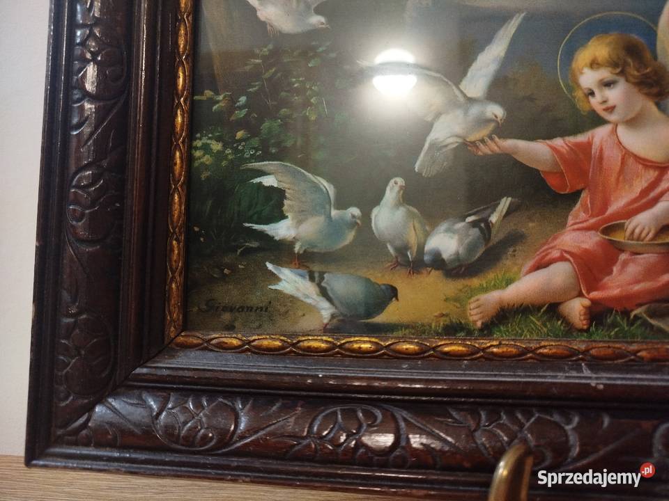 Rarytas Obraz Giovanni Madonna Jezus Antyk 1914 zachodniopomorskie Szczecin