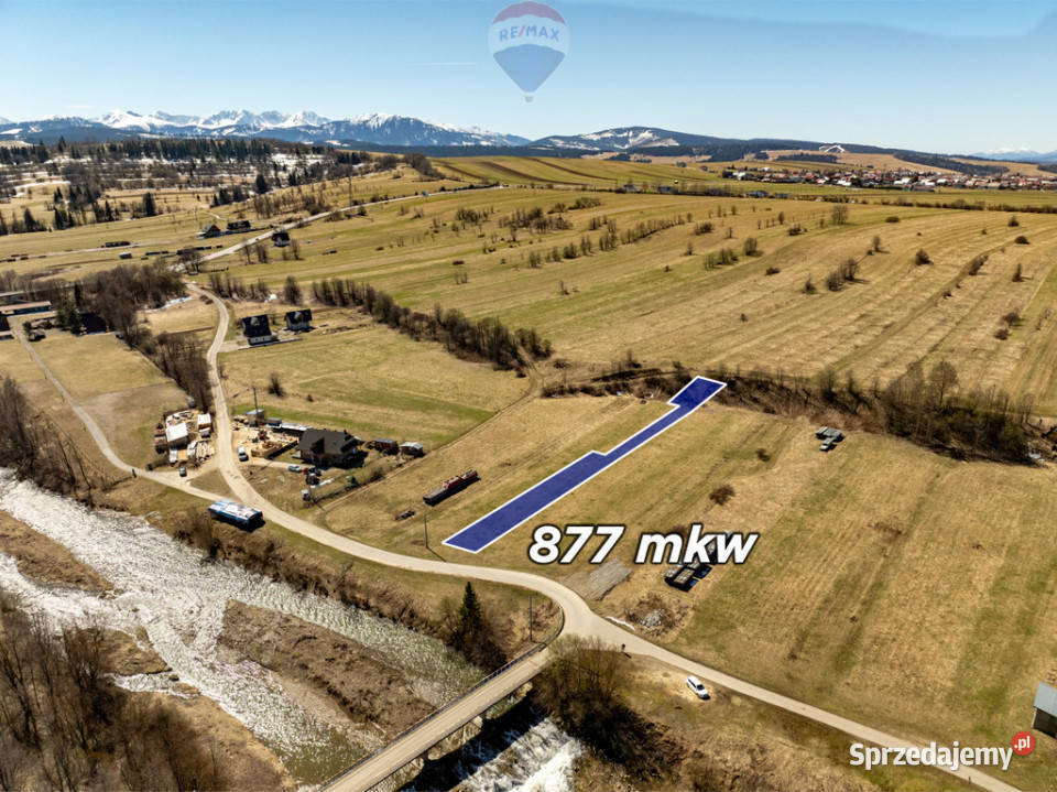 DZIAŁKA BUDOWLANA CHOCHOŁÓW 877m2 sprzedam