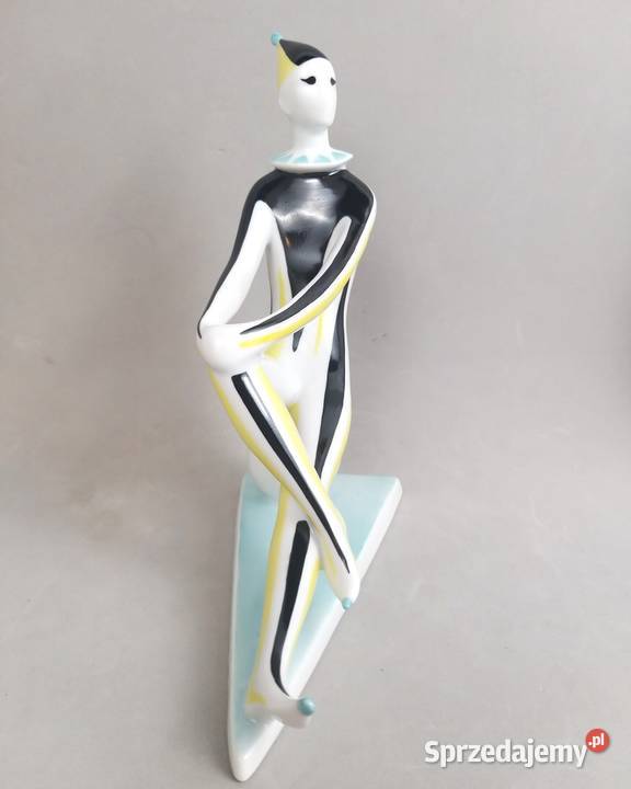Arlekin Klaun na piłce Art Deco Zsolnay Trk Jnos Bronisze sprzedam