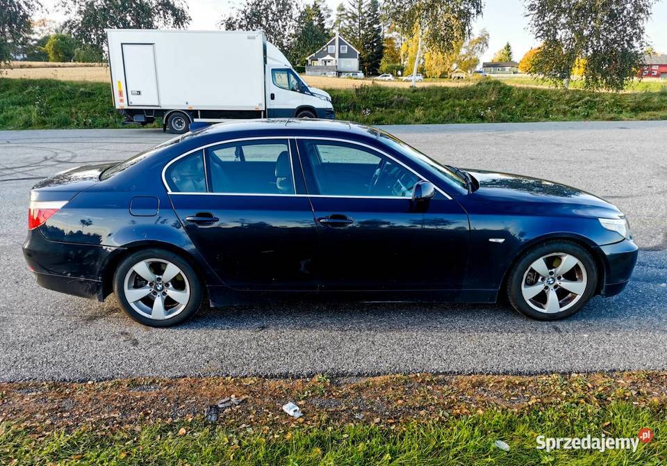 Sprzedam Bmw e60 530D 217 z 2004r uszkodzony Seria 5 Mrągowo
