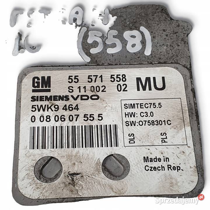 STEROWNIK SILNIKA Opel Zafira B Astra III H 16 lubelskie Chełm sprzedam