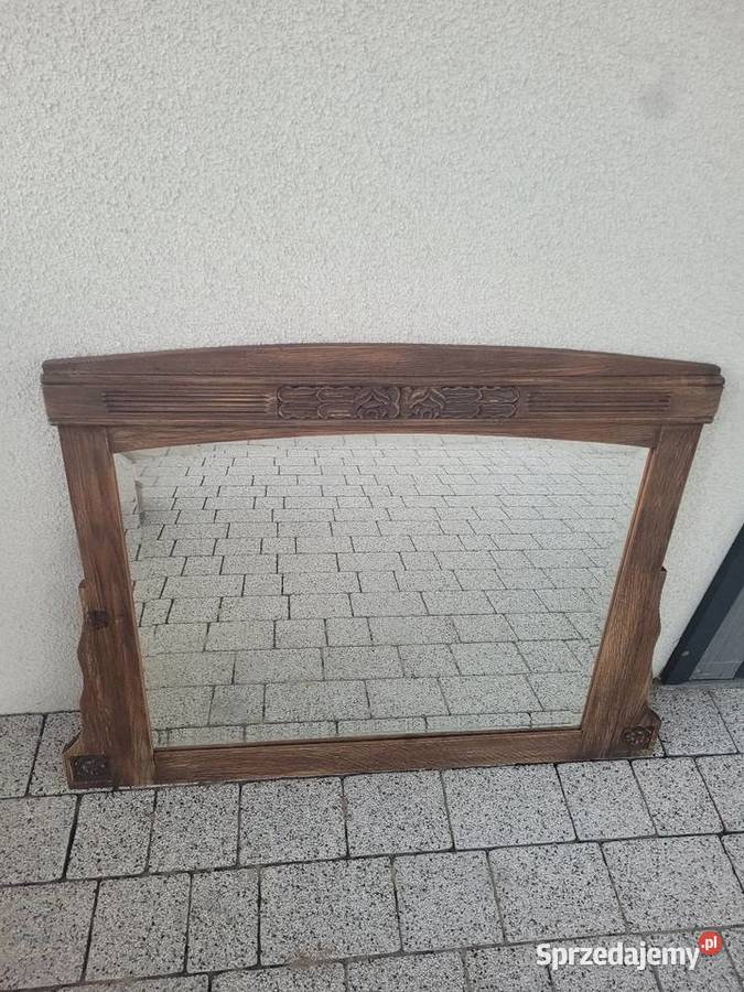 Lustro vintage dębowa rama Osielsko sprzedam