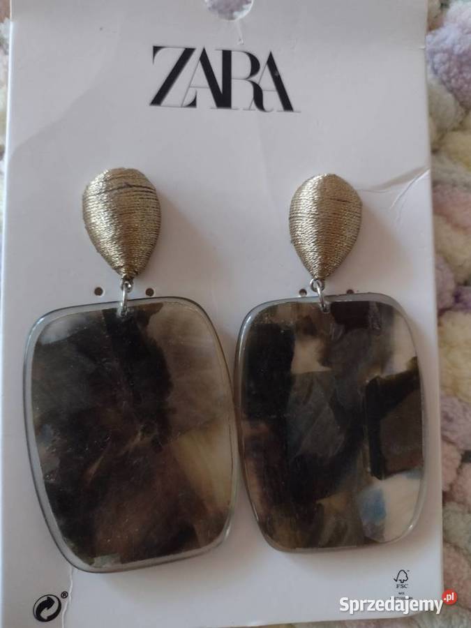 ZARA Duże kolczyki wieczorowe z Madrytu NOWE Kraków sprzedam