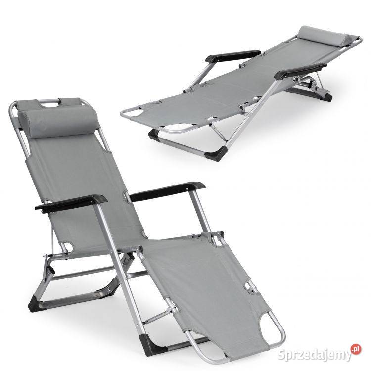 Leżak fotel ogrodowy plażowy składany 2w1 Bielsk Podlaski