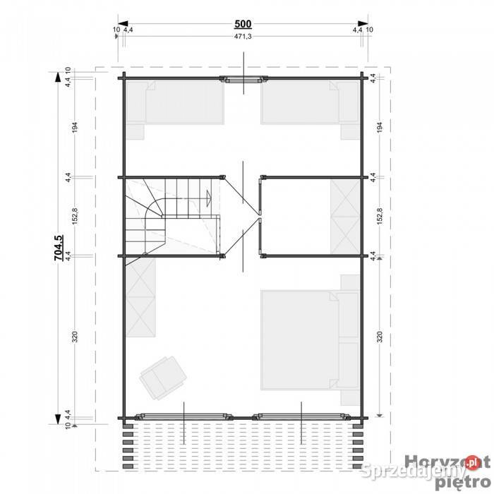 DREWNIANY DOMEK CAŁOROCZNY HORYZONT 65 21 M2 Mrągowo