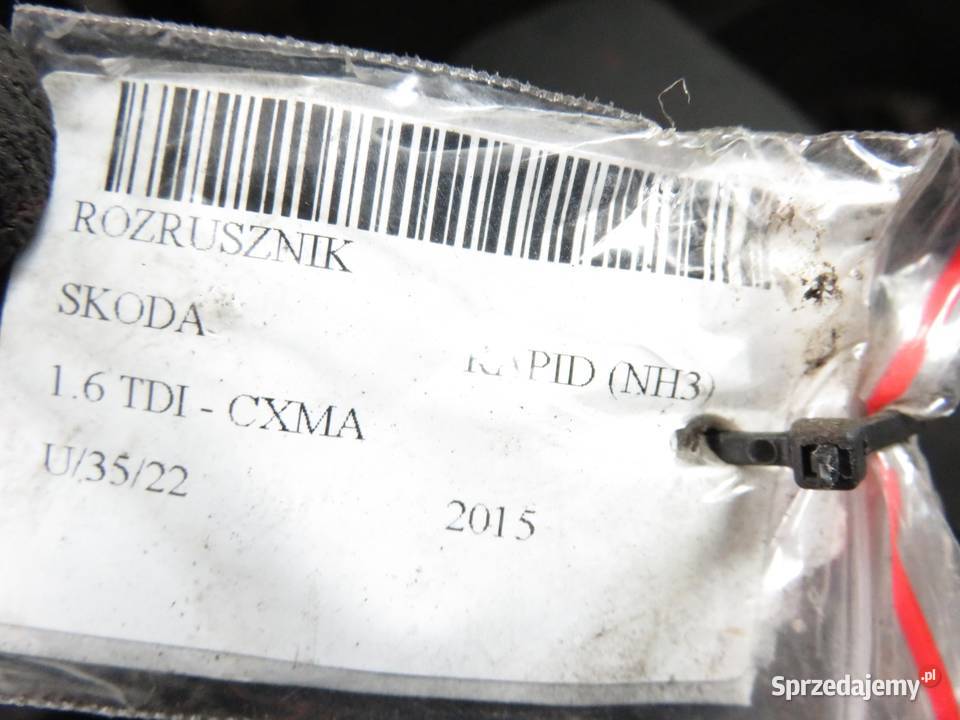 ROZRUSZNIK SKODA RAPID 16 TDI osobowe
