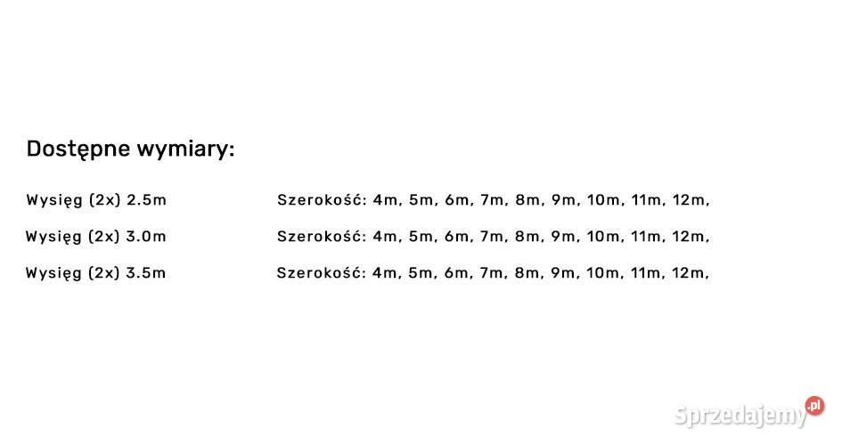 Markiza wolnostojąca Duetto 4m x 5m małopolskie Kraków
