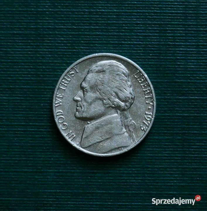 USA 5 centów 1973r Jefferson Nickel