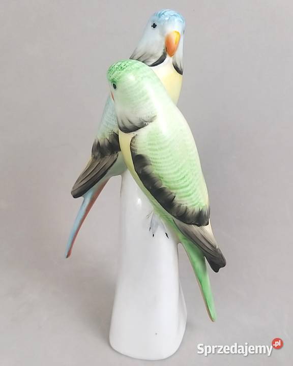 Papużki faliste zielone Hollohaza papugi Węgry Bronisze