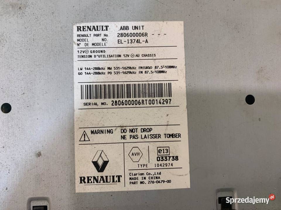 Moduł tuner gps Renault Laguna 3 III lift osobowe Szczecin sprzedam