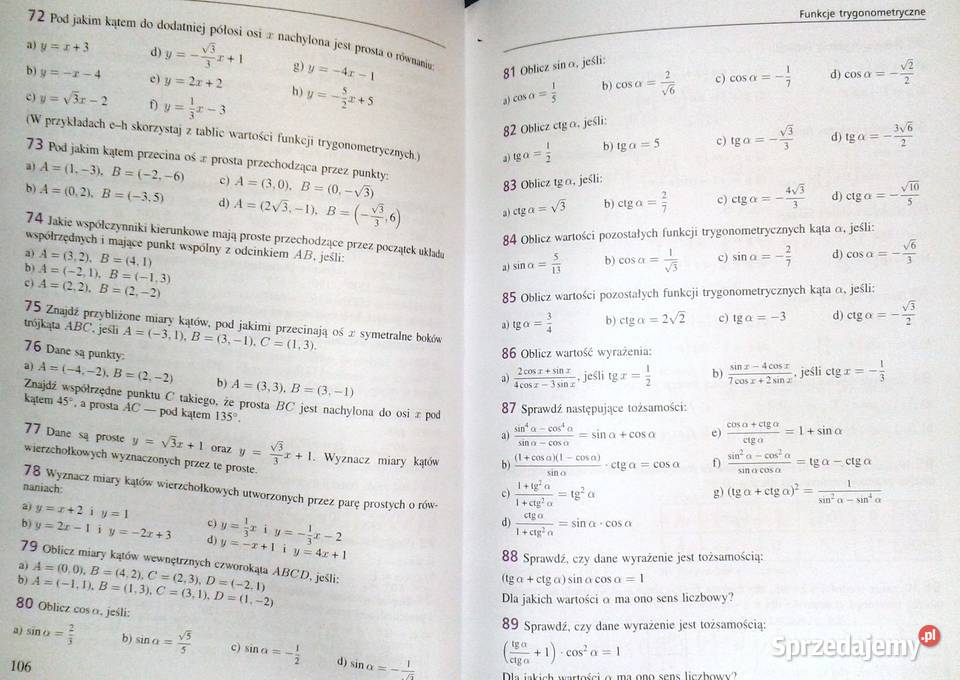 Matematyka 1 Zbiór zadań Zakres podstawowy M lubelskie
