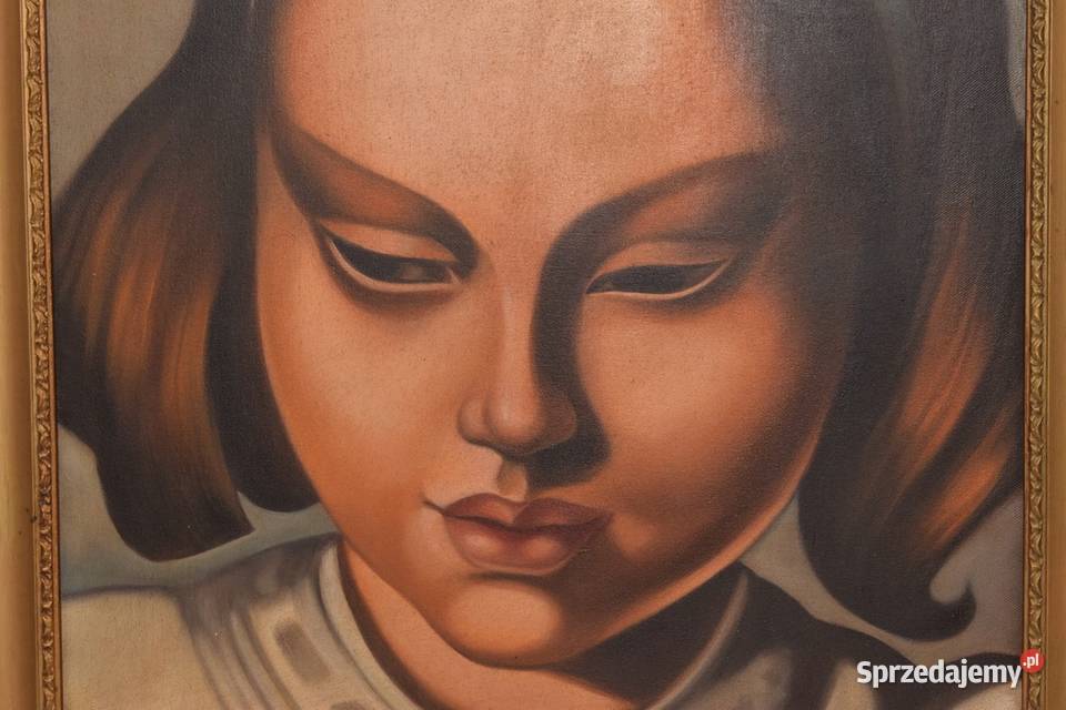 T De Łempicka Portret Dziewczyny w Opasce na sprzedam
