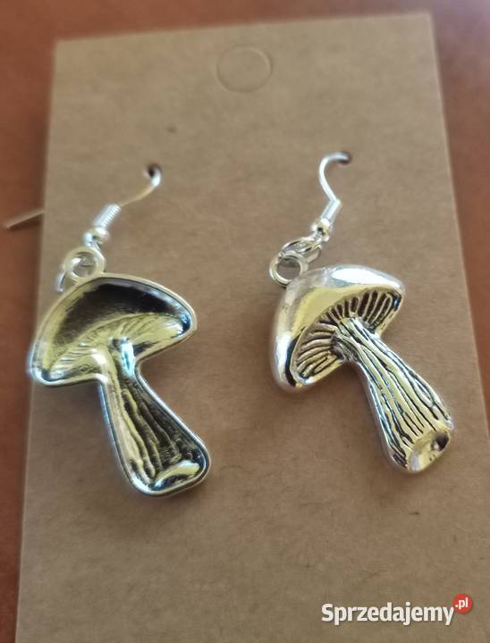 Kolczyki Grzybki handmade Sosnowiec