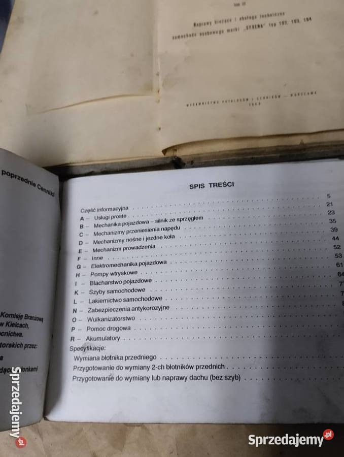 Książki samochodowe Ostrowiec Świętokrzyski
