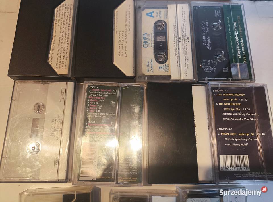 Kaset audio magnetofonowe muzyka poważna zestaw małopolskie Grybów