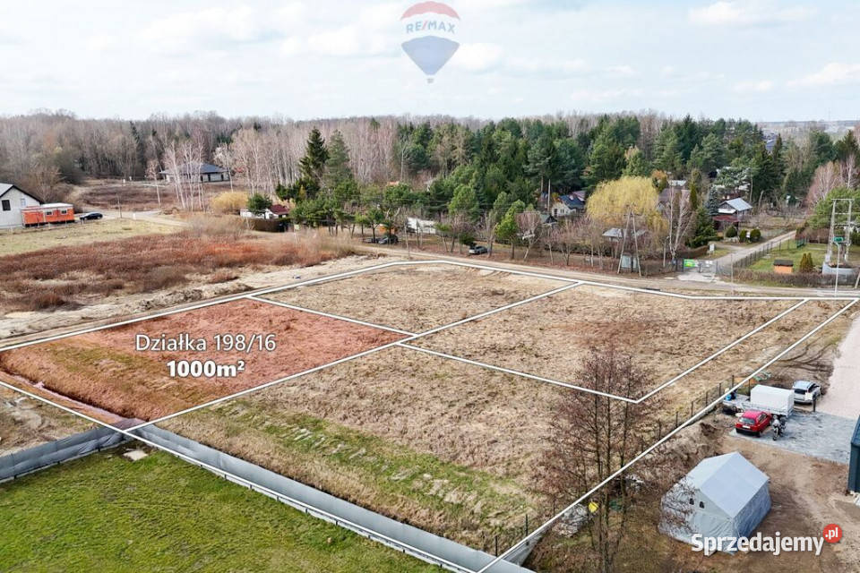 Działka 1000 m MPZP Kajetany gm Nadarzyn