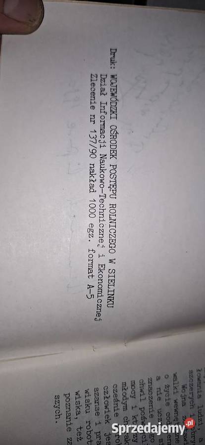 Manieczki 1990 Unikatowa broszura historyczna z