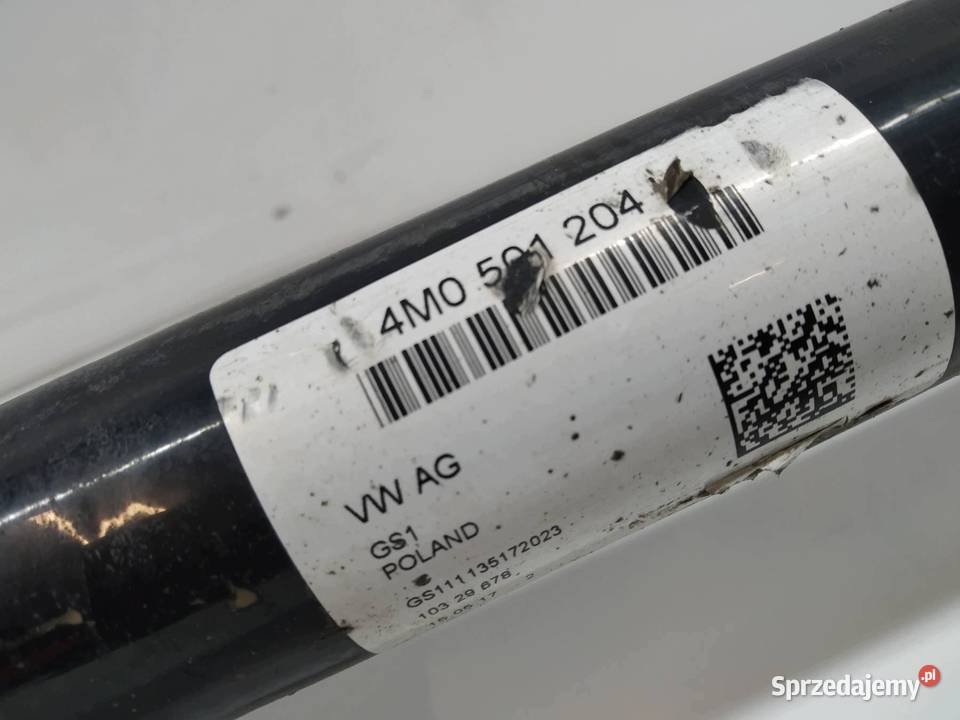 PÓŁOŚ PRAWY TYŁ TYLNA 40 TDI 435 4M 4M0501204K