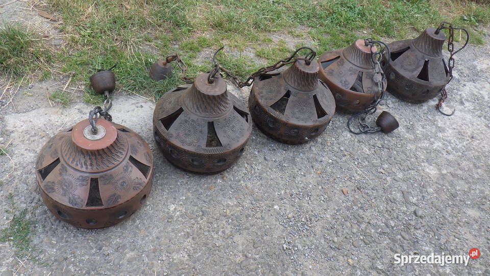 Zabytkowa Lampa Lampy Ceramiczne Podwieszane 5 Dębica