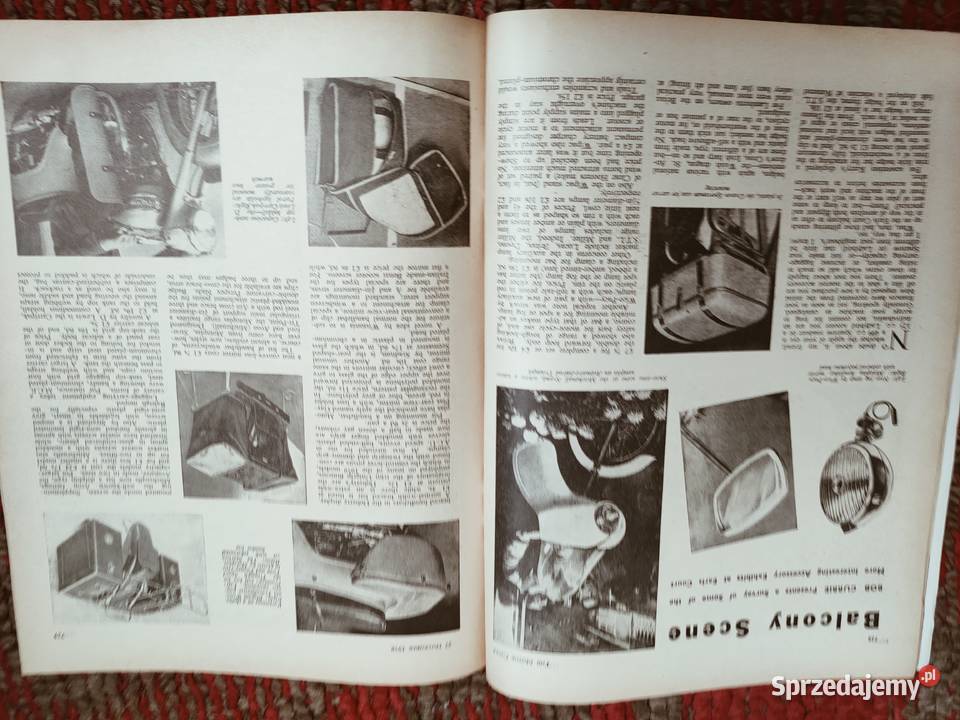 The motorcycle Czasopismo motocyklowe z 1958 Biała Podlaska