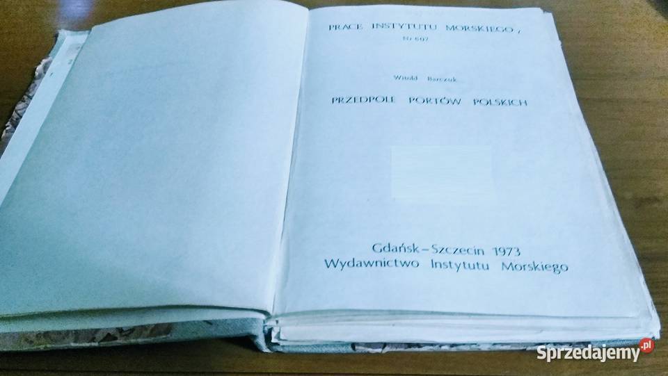 Przedpole portów polskich Witold Barczuk Książki naukowe i popularnonaukowe Gdańsk