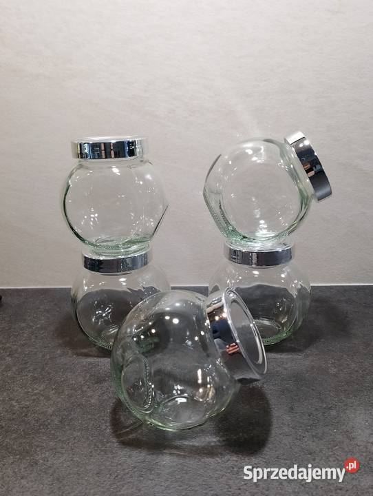 Słoiczki szklane na przyprawy z metalową Warszawa