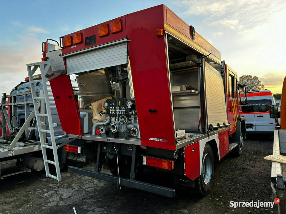 pożarnicze Mercedes Atego 918 Straż Pożarna 4X4 centralny zamek Specjalne Syców